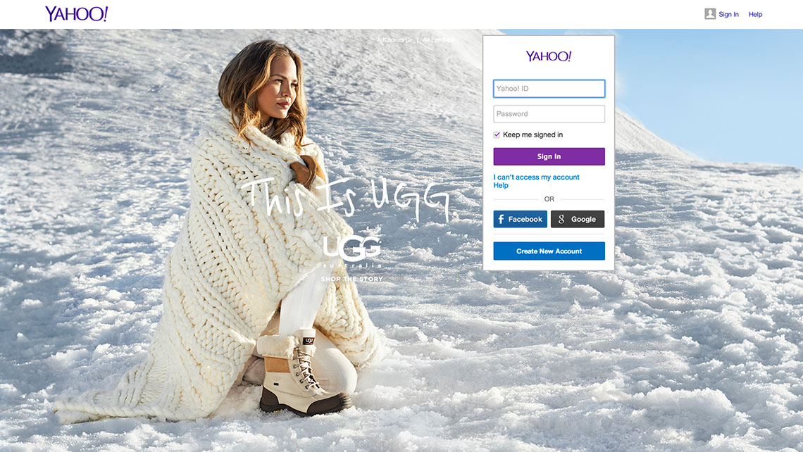 Yahoo Login Skin